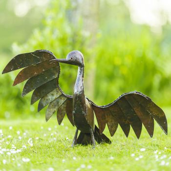 Metalen vogels, originele beelden voor in de tuin Mooievogels.nl